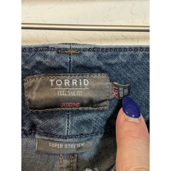 TORRID Feel The Fit Jegging Super Stretch High Rise Womens Plus Size 26 T - Picture 3 of 6